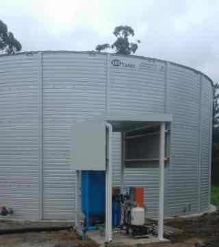 Industrial rainwater tank storage in Durban